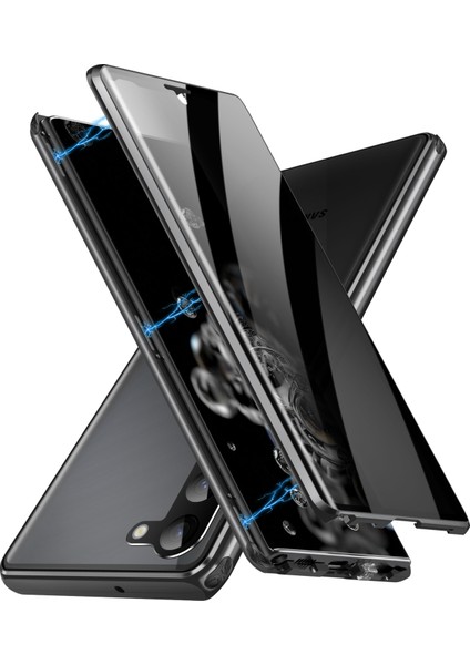 Samsung Galaxy S23 Için Plus Telefon Kapağı Peep Anti Metal Temperli Cam Telefon Kılıfı (Parmak Izi Kilidi Yok) (Yurt Dışından) fiyatları