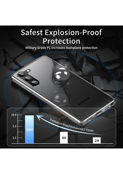 Samsung Galaxy S23 Için Plus Telefon Kapağı Peep Anti Metal Temperli Cam Telefon Kılıfı (Parmak Izi Kilidi Yok) (Yurt Dışından) fırsatları