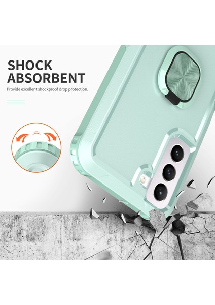 Samsung Galaxy S23 Için Plus Sert Pc+Silikon Telefon Kapağı Dönen Yüzük Tutucu Kickstand Cep Telefon Kılıfı (Yurt Dışından) fırsatları