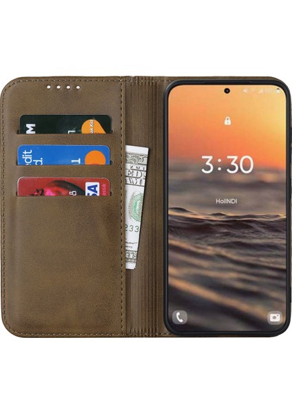 Samsung Galaxy S23 Için Artı Telefon Kapağı Buzağı Dokusu Pu Deri Standı Manyetik Emilim Anti-Cüzdan Cüzdan Telefon Kasası (Yurt Dışından) fiyatları
