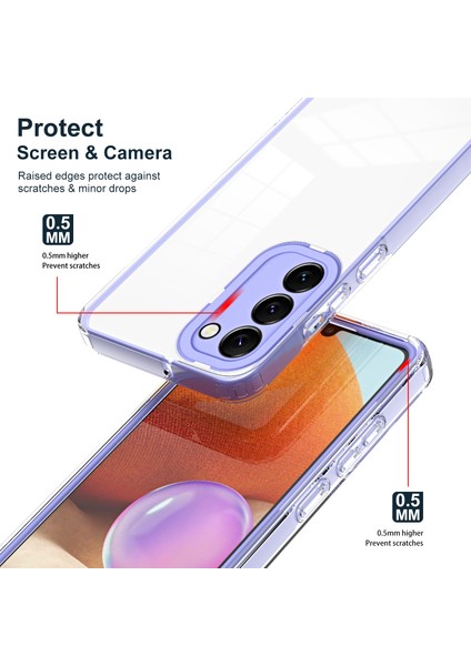 Samsung Galaxy S23 Için Plus Anti-Cratch Telefon Kasası Için 3-1 Arada Tpu Arka Plaka + Pc Çerçevesi + Pc Kamera Halkası Koruyucu Kapak (Yurt Dışından) modelleri
