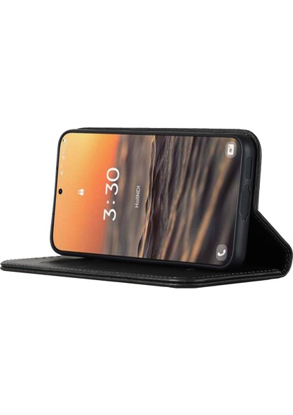 Samsung Galaxy S23 Için Artı Telefon Kapağı Buzağı Dokusu Pu Deri Standı Manyetik Emilim Anti-Cüzdan Cüzdan Telefon Kasası (Yurt Dışından) modelleri