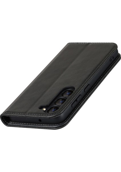 Samsung Galaxy S23 Için Artı Telefon Kapağı Buzağı Dokusu Pu Deri Standı Manyetik Emilim Anti-Cüzdan Cüzdan Telefon Kasası (Yurt Dışından) indirimleri