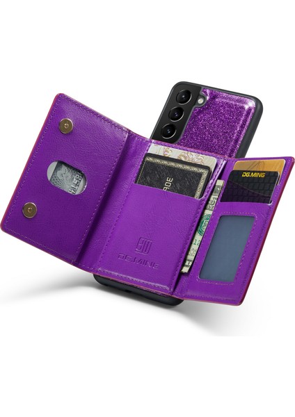Samsung Galaxy S23 Artı Parıltılı Bling Çıkarılabilir Telefon Kapağı Kickstand Fermuar Cep Cüzdanı Şok Geçirmez Telefon Kasası (Yurt Dışından) fiyatları