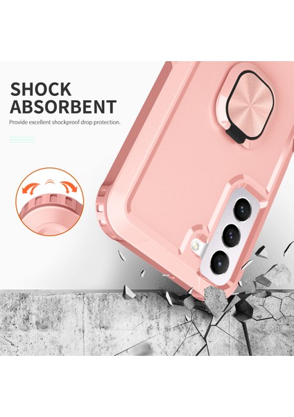 Samsung Galaxy S23 Için Plus Sert Pc+Silikon Telefon Kapağı Dönen Yüzük Tutucu Kickstand Cep Telefon Kılıfı (Yurt Dışından) fırsatları