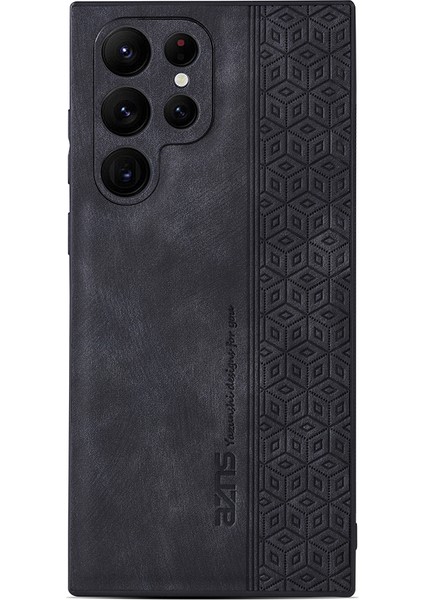 Samsung Galaxy S23 Ultra Toz Geçirmez Pu Deri+Tpu Telefon Kapağı Baskılı Desen Anti-Çizelge Cep Telefon Kılıfı (Yurt Dışından)