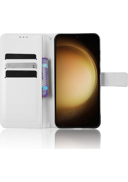 Samsung Galaxy S23 Plus Için Cüzdan Stand Telefon Kılıfı, Anti-Çizelge Elmas Doku Pu Deri Telefon Kapağı (Yurt Dışından) fiyatları