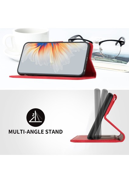 Samsung Galaxy S23 Cep Telefonu Kılıf Anti-Çizgi Pu Deri Cüzdan Stand Baskılı Gülümseme Desen Kapağı (Yurt Dışından) modelleri
