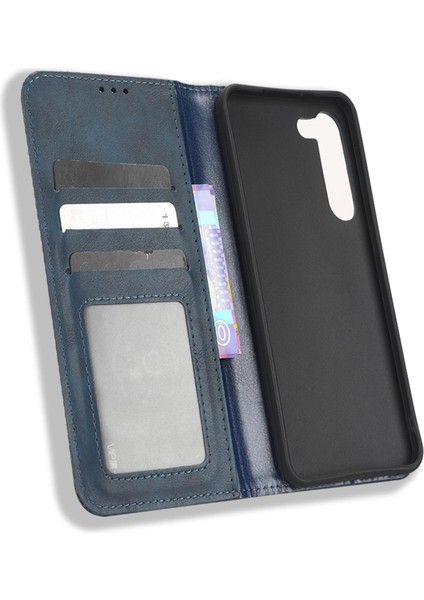 Samsung Galaxy S23 Plus Için Telefon Kapağı, Retro Doku Deri Deri Cüzdan Kılıf Koruyucu Telefon Kapağı (Yurt Dışından) indirimleri