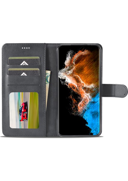 Samsung Galaxy S23 Plus Için Şok Geçirmez Telefon Kılıfı, Buzağı Dokusu Manyetik Toka Pu Deri Cüzdan Stand Koruyucu Cep Telefonu Kapağı (Yurt Dışından) fiyatları