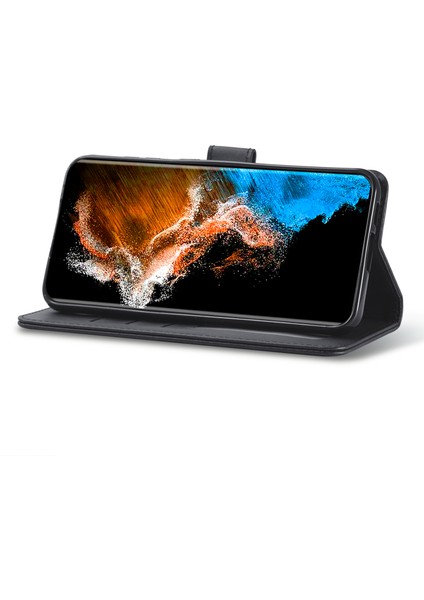 Samsung Galaxy S23 Plus Için Şok Geçirmez Telefon Kılıfı, Buzağı Dokusu Manyetik Toka Pu Deri Cüzdan Stand Koruyucu Cep Telefonu Kapağı (Yurt Dışından) modelleri