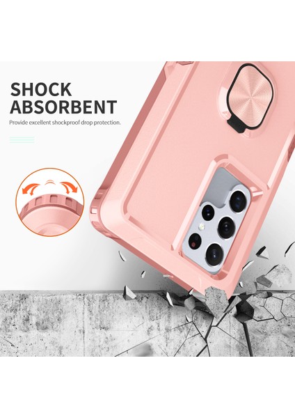 Samsung Galaxy S23 Için Ultra Döner Yüzük Tutucu Kickstand Telefon Kılıfı Pc + Silikon Anti-Çizelge Telefon Kapağı (Yurt Dışından) fırsatları