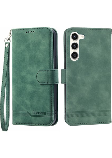 Samsung Galaxy S23 Plus Için Cüzdan Telefon Kapağı, Çizgiler Basılı Pu Deri Stand Koruyucu Kılıf (Yurt Dışından)