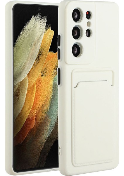 Samsung Galaxy S23 Ultra, Esnek Tpu Koruyucu Telefon Kapağı Kart Tutucu ile Anti-Drop Telefon Kılıfı (Yurt Dışından)