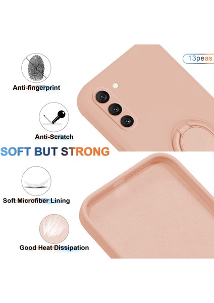 Samsung Galaxy S23 Için Plus Koruyucu Telefon Kılıfı Yüzük Kickstand Sıvı Silikon Telefon Kapağı Lanyard ile (Yurt Dışından) fiyatları