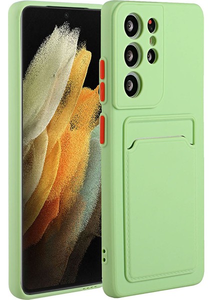 Samsung Galaxy S23 Ultra, Esnek Tpu Koruyucu Telefon Kapağı Kart Tutucu ile Anti-Drop Telefon Kılıfı (Yurt Dışından)