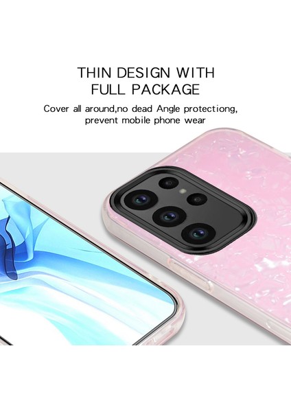 Samsung Galaxy S23 Ultra Sert Akrilik+Yumuşak Tpu Şok Geçirmez Telefon Kapağı Çizelge Karşıtı Telefon Kılıfı Imd Tasarım (Yurt Dışından) modelleri
