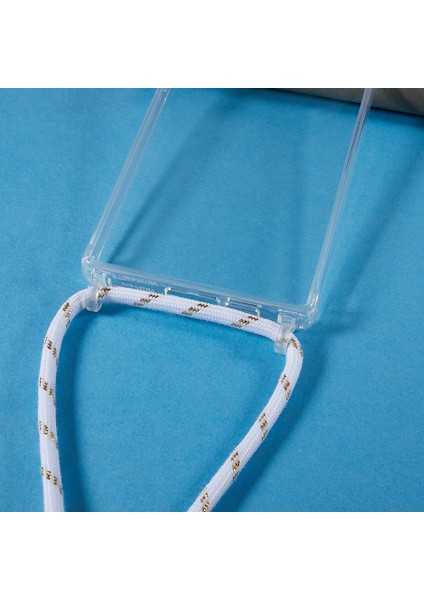 Samsung Galaxy S23 Için Ultra Tpu+Akrilik Telefon Damla Geçirmez Kapak Long Lanyard ile Net Çizgiye Karşı Çizgi Kılıfı (Yurt Dışından) modelleri