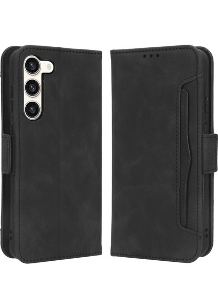 Samsung Galaxy S23 Plus Için Cüzdan Flip Kapak, Pu Deri Telefon Kılıfı Çoklu Kart Yuvaları Stand Kabuğu (Yurt Dışından)