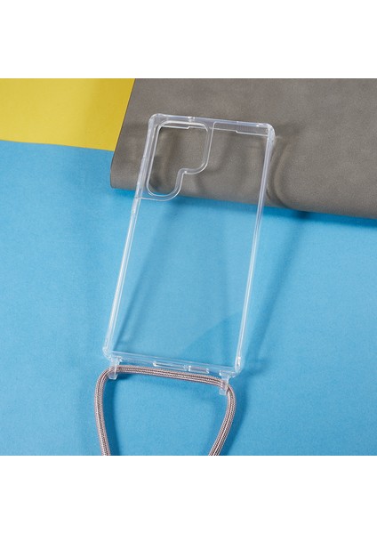 Samsung Galaxy S23 Için Ultra Tpu+Akrilik Telefon Damla Geçirmez Kapak Long Lanyard ile Net Çizgiye Karşı Çizgi Kılıfı (Yurt Dışından) fiyatları