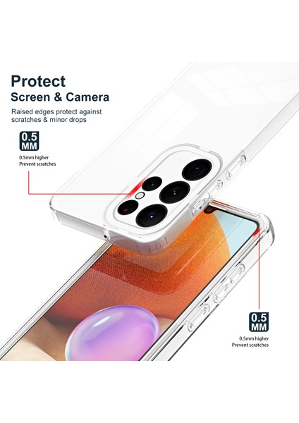 Samsung Galaxy S23 Ultra 3'ü 1 Arada Telefon Kapağı Anti Drop Tpu Back Plaka + Pc Kamera Yüzük Telefon Hibrit Kılıf (Yurt Dışından) fiyatları
