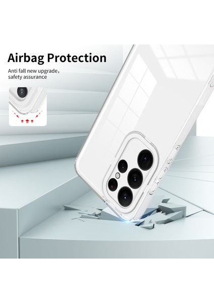 Samsung Galaxy S23 Ultra 3'ü 1 Arada Telefon Kapağı Anti Drop Tpu Back Plaka + Pc Kamera Yüzük Telefon Hibrit Kılıf (Yurt Dışından) modelleri