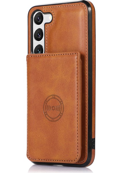 Samsung Galaxy S23 Için Plus Kart Tutucu Telefon Kılıfı Pu Deri Kaplamalı Tpu Kickstand Araba Montajı Metal Sayfası (Yurt Dışından) fiyatları