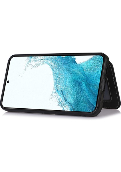 Samsung Galaxy S23 Için Plus Kart Tutucu Telefon Kılıfı Pu Deri Kaplamalı Tpu Kickstand Araba Montajı Metal Sayfası (Yurt Dışından) fırsatları