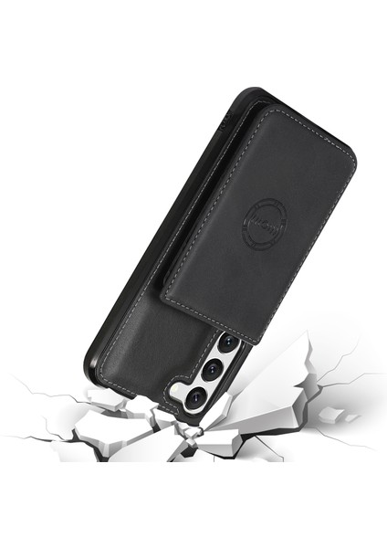 Samsung Galaxy S23 Için Plus Kart Tutucu Telefon Kılıfı Pu Deri Kaplamalı Tpu Kickstand Araba Montajı Metal Sayfası (Yurt Dışından) indirimleri