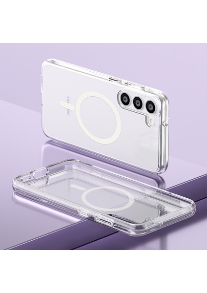 Samsung Galaxy S23 Için Manyetik Kasa, Sert Pc Yumuşak Tpu Glitter Telefon Kapağı (Yurt Dışından) indirimleri