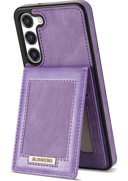 Samsung Galaxy S23 Artı Rfıd Engelleme Kartı Tutucu Kickstand Pu Deri Kaplamalı Tpu Kasa Şok Geçirmez Telefon Kapağı (Yurt Dışından) fiyatları