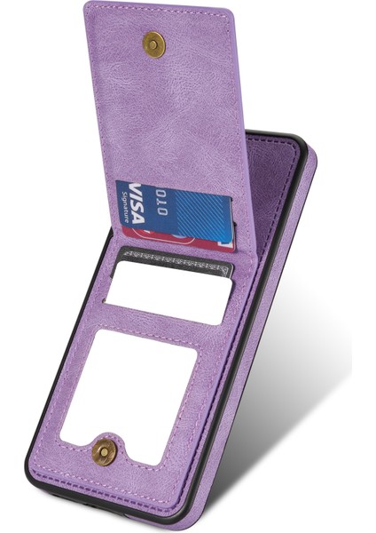 Samsung Galaxy S23 Artı Rfıd Engelleme Kartı Tutucu Kickstand Pu Deri Kaplamalı Tpu Kasa Şok Geçirmez Telefon Kapağı (Yurt Dışından) modelleri