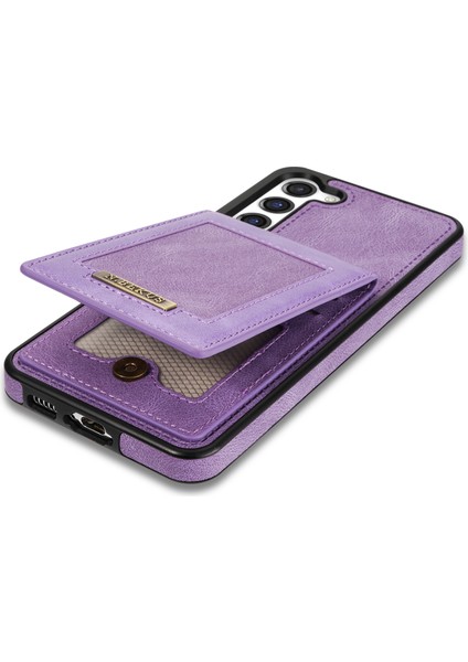 Samsung Galaxy S23 Artı Rfıd Engelleme Kartı Tutucu Kickstand Pu Deri Kaplamalı Tpu Kasa Şok Geçirmez Telefon Kapağı (Yurt Dışından) indirimleri