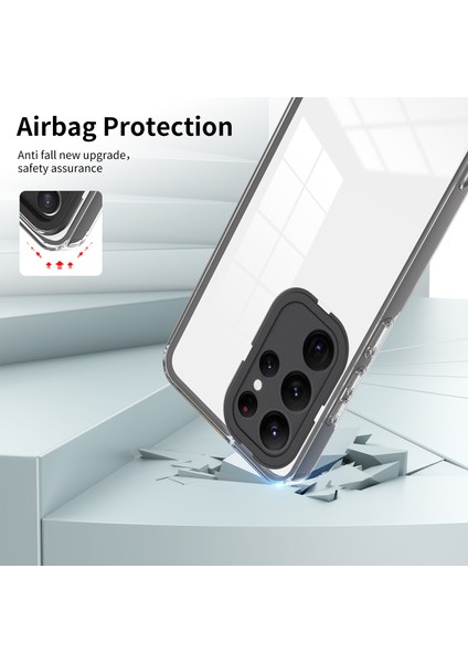 Samsung Galaxy S23 Ultra 3'ü 1 Arada Telefon Kapağı Anti Drop Tpu Back Plaka + Pc Kamera Yüzük Telefon Hibrit Kılıf (Yurt Dışından) fırsatları