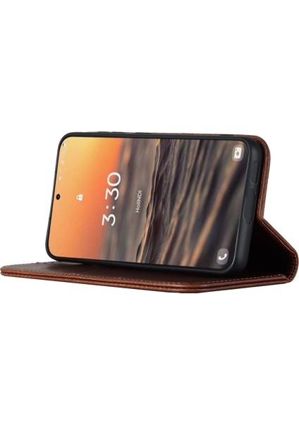 Samsung Galaxy S23 Için Artı Telefon Kapağı Buzağı Dokusu Pu Deri Standı Manyetik Emilim Anti-Cüzdan Cüzdan Telefon Kasası (Yurt Dışından) modelleri