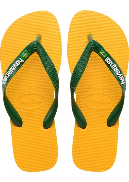 Sarı Erkek Terlik Brasıl Logo Pop Yellow 43/44