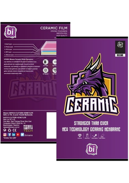 Binano Ceramıc Matte Samsung A04S Ekran Koruyucu