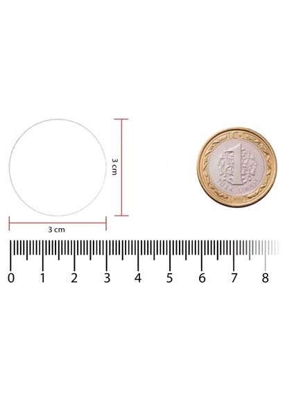 Metal Üstü Nfc NTAG213 Etiket Programlanabilir - Rfgate 30MM Dia 5 Adet modelleri