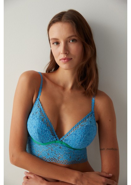 Grandeur Dantelli Mavi Sütyen fiyatları