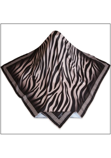 Legandary Scarf Siyah Beyaz Desenli Eşarp