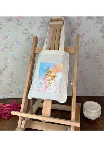 Elmas Tasarımlı Bez Çanta