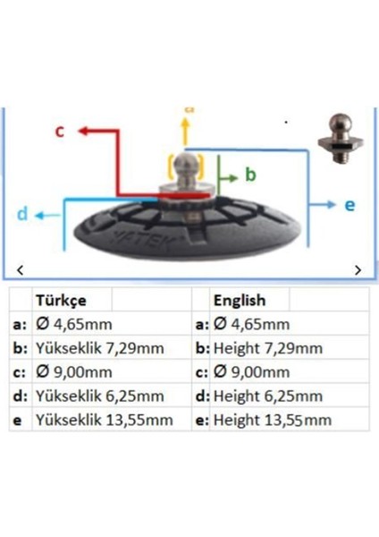 Tekne Snaperti Siyah (40 Mm)