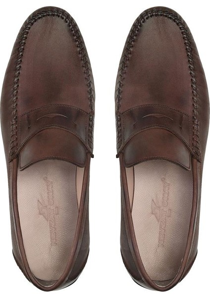 Nubuk Kahve Yazlık Loafer Erkek Ayakkabı -22924-