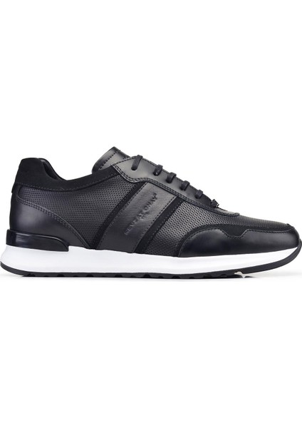 Siyah Bağcıklı Erkek Sneaker -61301-