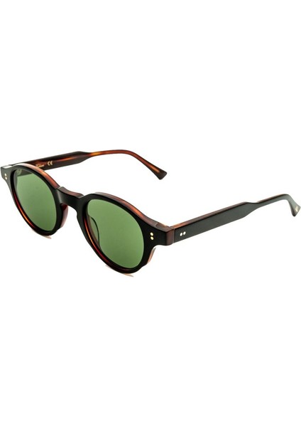 Nero C1 46 Unisex Oval Kırçıllı Kahverengi Kemik Kemik Güneş Gözlüğü