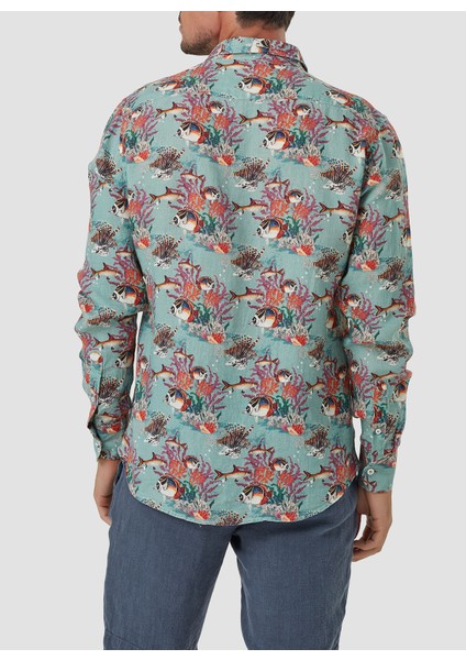 Standart Düğmeli Yaka Koyu Yeşil Erkek Gömlek Mr Mood Special Edition modelleri