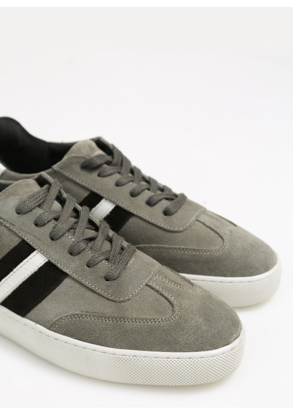 Gri Erkek Deri Sneaker SAMCHE indirimleri