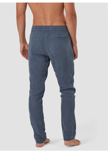 Bağlamalı Bel Normal Paça Standart Lacivert Erkek Pantolon Mr Rog Pants