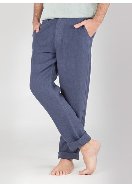 Normal Bel Normal Paça Standart Lacivert Erkek Pantolon Mr Tanger Pants