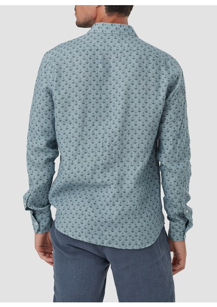 Standart Düğmeli Yaka Mavi Erkek Gömlek Mr Mood Special Edition fiyatları